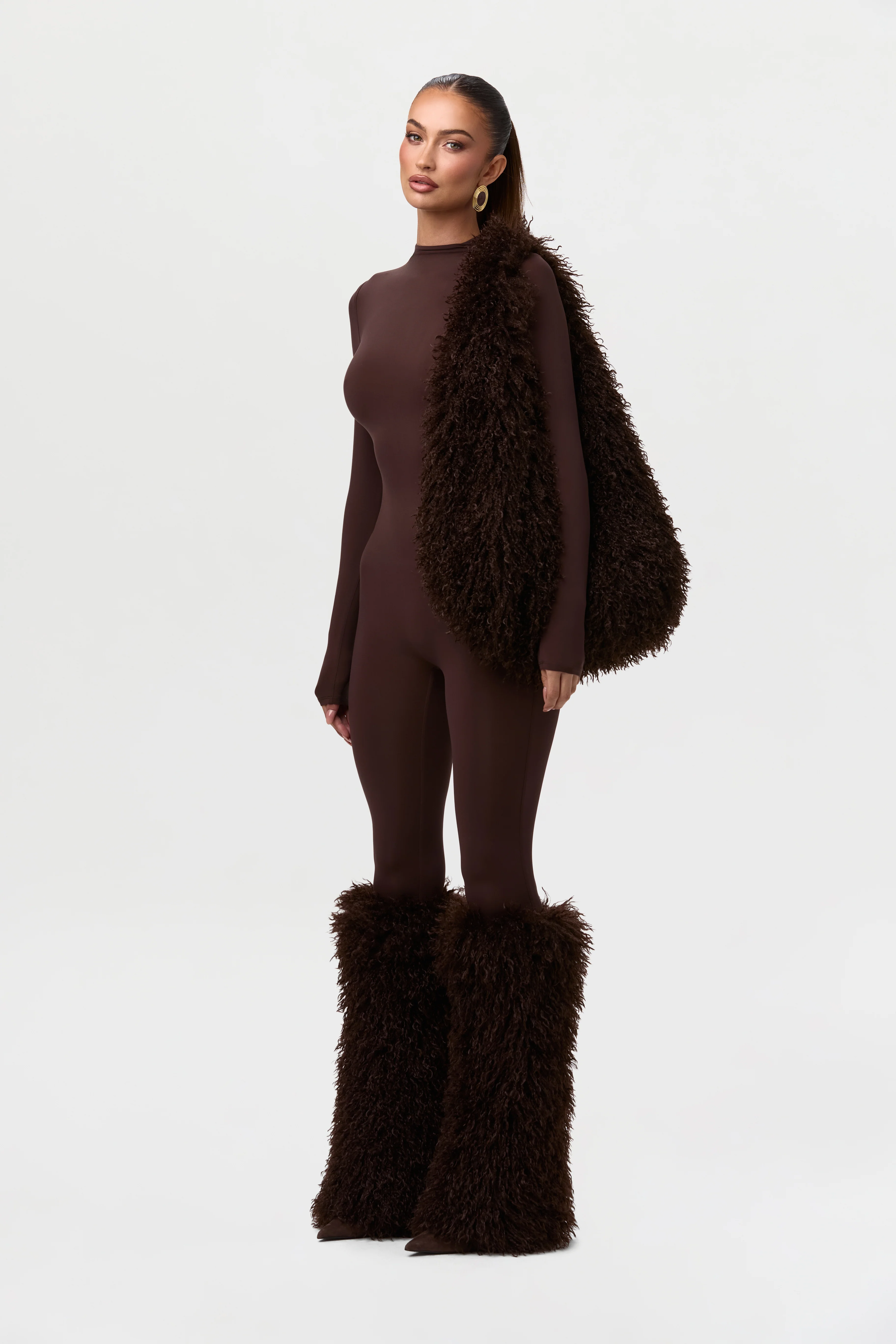 Faux Fur Plush Leg Warmers - Image 7