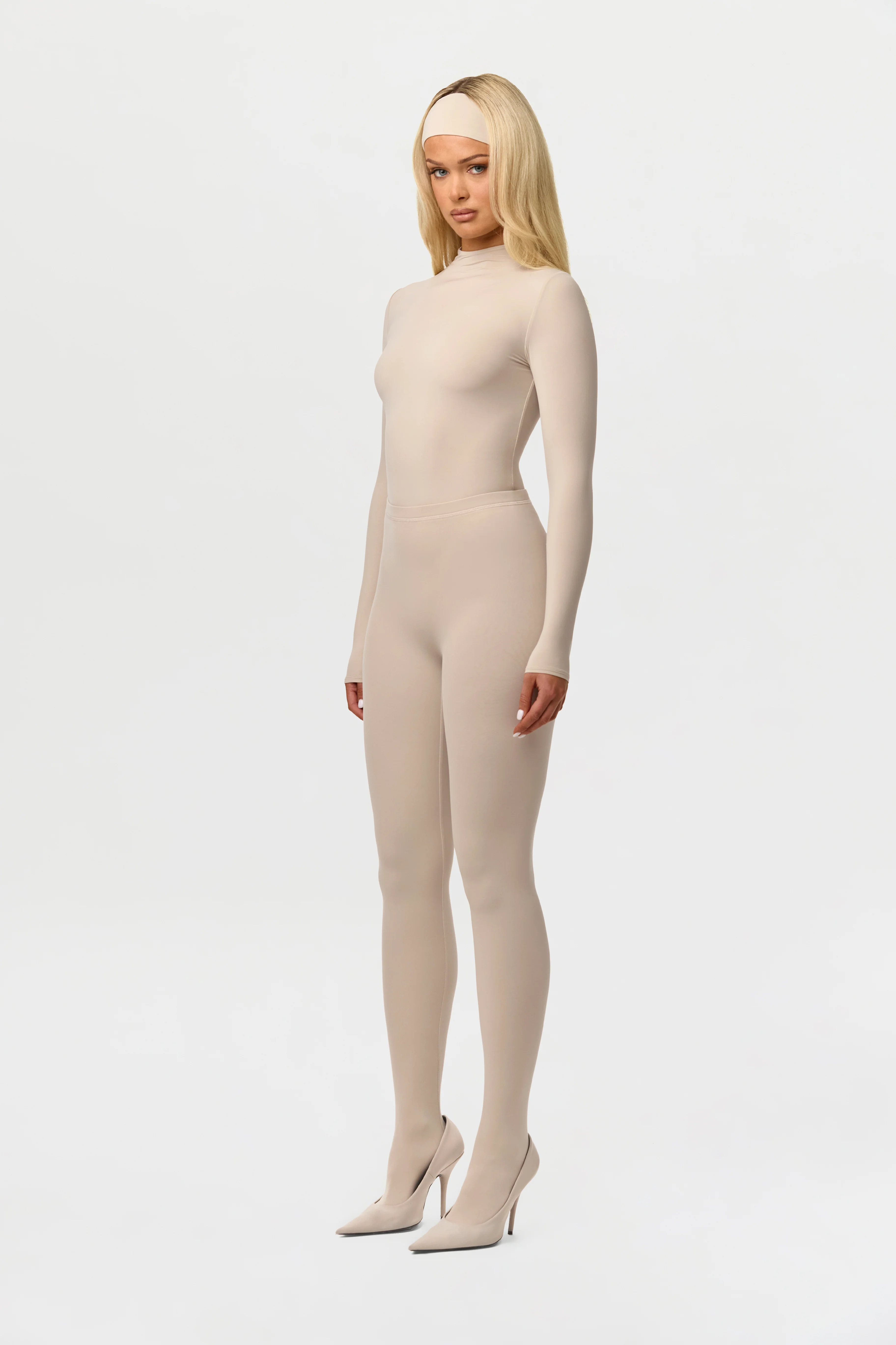 Naked Mock Neck Bodysuit - Image 38